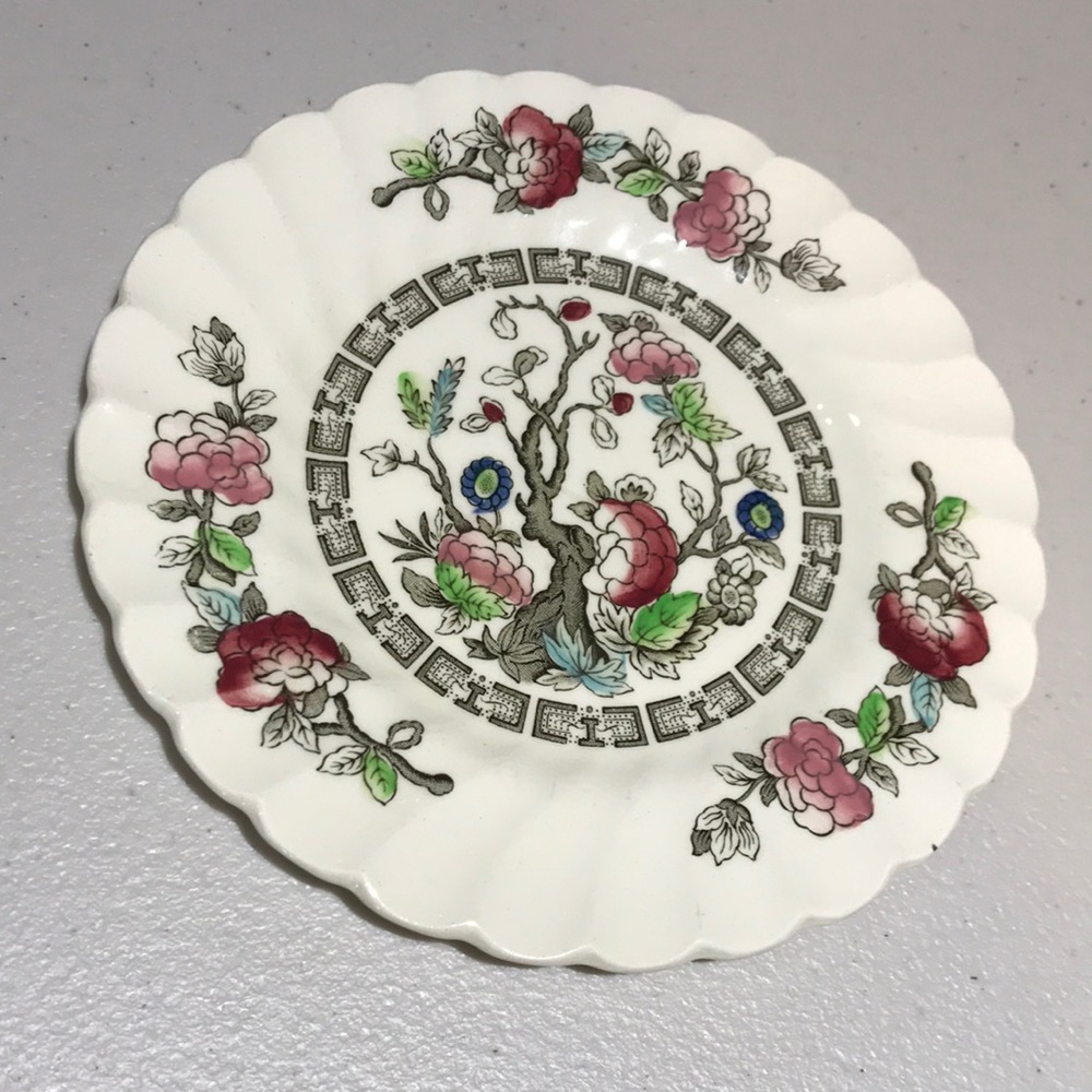 Vintage MYOTT Indian Tree Fine Staffordshire Ware Small Plate  Made in England